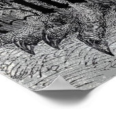 Happy Halloween Vintag Owl Poster (Ecke)