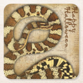 Happy Halloween Vintag Snakes Untersetzer (Vorderseite)