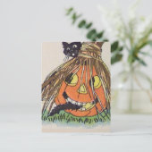 Happy Halloween (Vintage Halloween-Karte) Postkarte (Stehend Vorderseite)