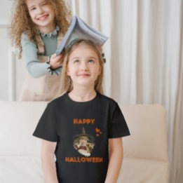 Happy Halloween Vintage Hexe mit Kätzchen T-Shirt