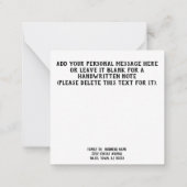 "Happy Halloween" Vintage Moth Gothic Mitteilungskarte (Rückseite)