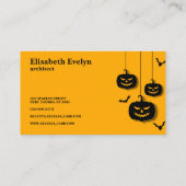 Happy halloween visitenkarte (Rückseite)