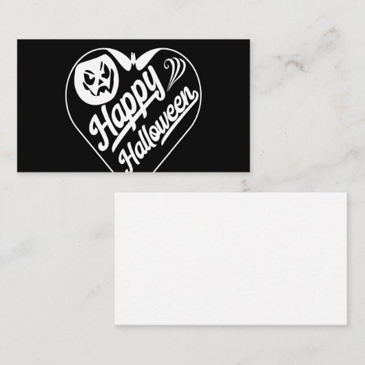 Happy halloween visitenkarte (Vorne/Hinten)