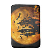 Happy Halloween (Vollmond) Badematte (Vorderseite Vertikal)