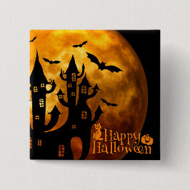 Happy Halloween (Vollmond) Button