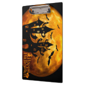 Happy Halloween (Vollmond) Klemmbrett (Links)