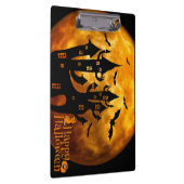 Happy Halloween (Vollmond) Klemmbrett (Rechts)