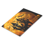 Happy Halloween (Vollmond) Notizblock (angewinkelt)