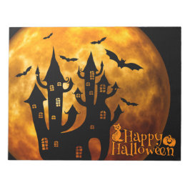 Happy Halloween (Vollmond) Notizblock