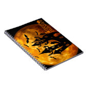 Happy Halloween (Vollmond) Notizblock (Rechte Seite)