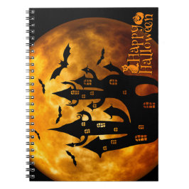 Happy Halloween (Vollmond) Notizblock