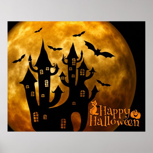 Happy Halloween (Vollmond) Poster (Vorne)