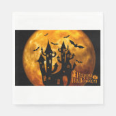 Happy Halloween (Vollmond) Serviette (Vorderseite)