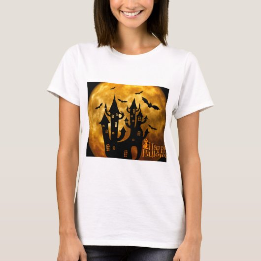 Happy Halloween (Vollmond) T-Shirt (Vorderseite)