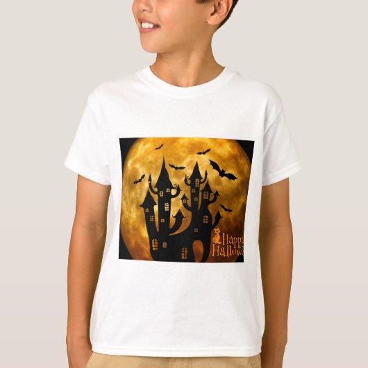 Happy Halloween (Vollmond) T-Shirt (Vorderseite)
