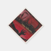 Happy Halloween vom Friedhof Serviette (Ecke)