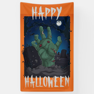 Happy Halloween vom Grab Banner