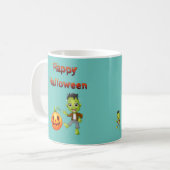 Happy Halloween vom kleinen Frankenstein Kaffeetasse (Vorderseite Links)
