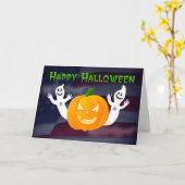 Happy Halloween von Across the Miles Militär Karte (Gelbe Blume)