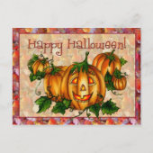 HAPPY HALLOWEEN von SHARON SHARPE Postkarte (Vorderseite)