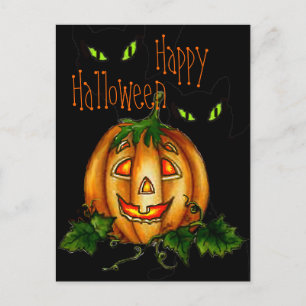HAPPY HALLOWEEN von SHARON SHARPE Postkarte