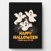 Happy Halloween von uns allen Fotoplatte (Vorderseite)