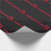 Happy Halloween w/hand Geschenkpapier (Ecke)