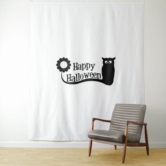 Happy Halloween Wandteppich (Beispiel)