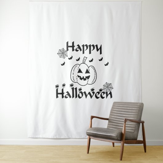 Happy Halloween Wandteppich (Beispiel)