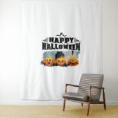 Happy Halloween Wandteppich (Beispiel)