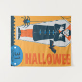 Happy Halloween Wandteppich (Vorderseite (Horizontal))