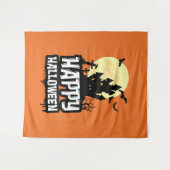 Happy Halloween Wandteppich (Vorderseite (Horizontal))