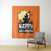 Happy Halloween Wandteppich (Beispiel)