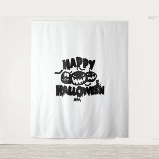 Happy Halloween Wandteppich (Vorderseite)