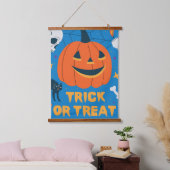 Happy Halloween Wandteppich Mit Holzrahmen (Schlafzimmer)