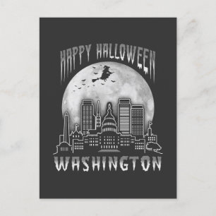 Happy Halloween Washington DC Postkarte