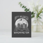 Happy Halloween Washington DC Postkarte (Stehend Vorderseite)