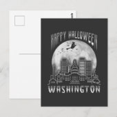 Happy Halloween Washington DC Postkarte (Vorne/Hinten)