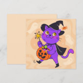 Happy Halloween Weihnachtskarte Feiertagskarte (Vorne/Hinten)