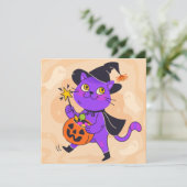 Happy Halloween Weihnachtskarte Feiertagskarte (Stehend Vorderseite)