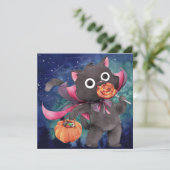 Happy Halloween Weihnachtskarte Feiertagskarte (Stehend Vorderseite)