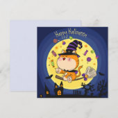 Happy Halloween Weihnachtskarte Feiertagskarte (Vorne/Hinten)