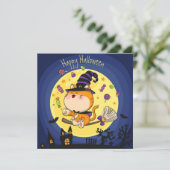 Happy Halloween Weihnachtskarte Feiertagskarte (Stehend Vorderseite)