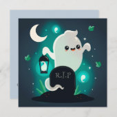 Happy Halloween Weihnachtskarte Feiertagskarte (Vorne/Hinten)