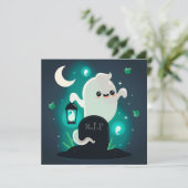 Happy Halloween Weihnachtskarte Feiertagskarte (Stehend Vorderseite)