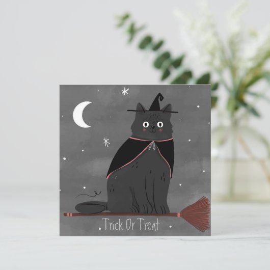 Happy Halloween Weihnachtskarte Feiertagskarte (Stehend Vorderseite)