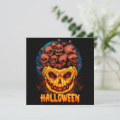 Happy Halloween Weihnachtskarte Feiertagskarte (Stehend Vorderseite)