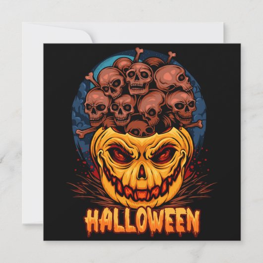 Happy Halloween Weihnachtskarte Feiertagskarte (Vorderseite)