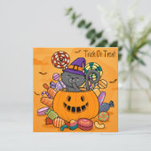 Happy Halloween Weihnachtskarte Feiertagskarte (Stehend Vorderseite)