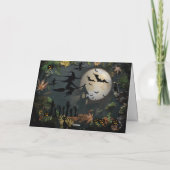 Happy Halloween Weihnachtskarte Feiertagskarte (Rückseite)